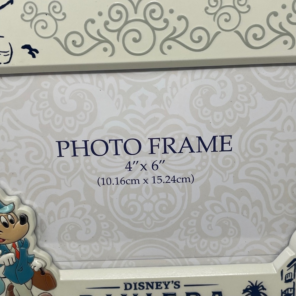 Disney Riviera Resort Mickey Minnie Mouse Photo Frame 4x6 Skyliner - Picture 4 of 8